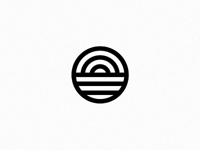 IOA logo minimalism sea sun vinyl