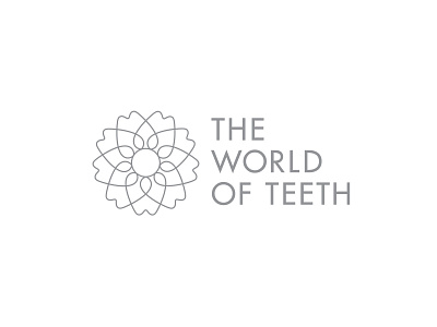 World Of Teeth branding dentist logo planet teeth