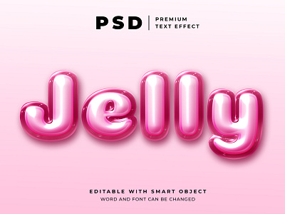 Jelly editable text effect