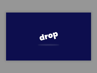 Drop - Logo Concept brand branding concept branding design concept logo design typography ux vector