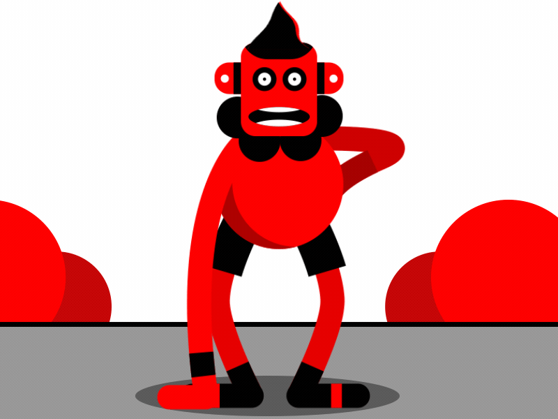 Tired from insanity aftereffects animation character animation character rigging contrast design gif graphic design illustration mdcommunity minimal art motiondesign motiondesigner motiongraphics red and black ugly