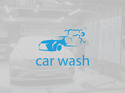 car wash logo washing