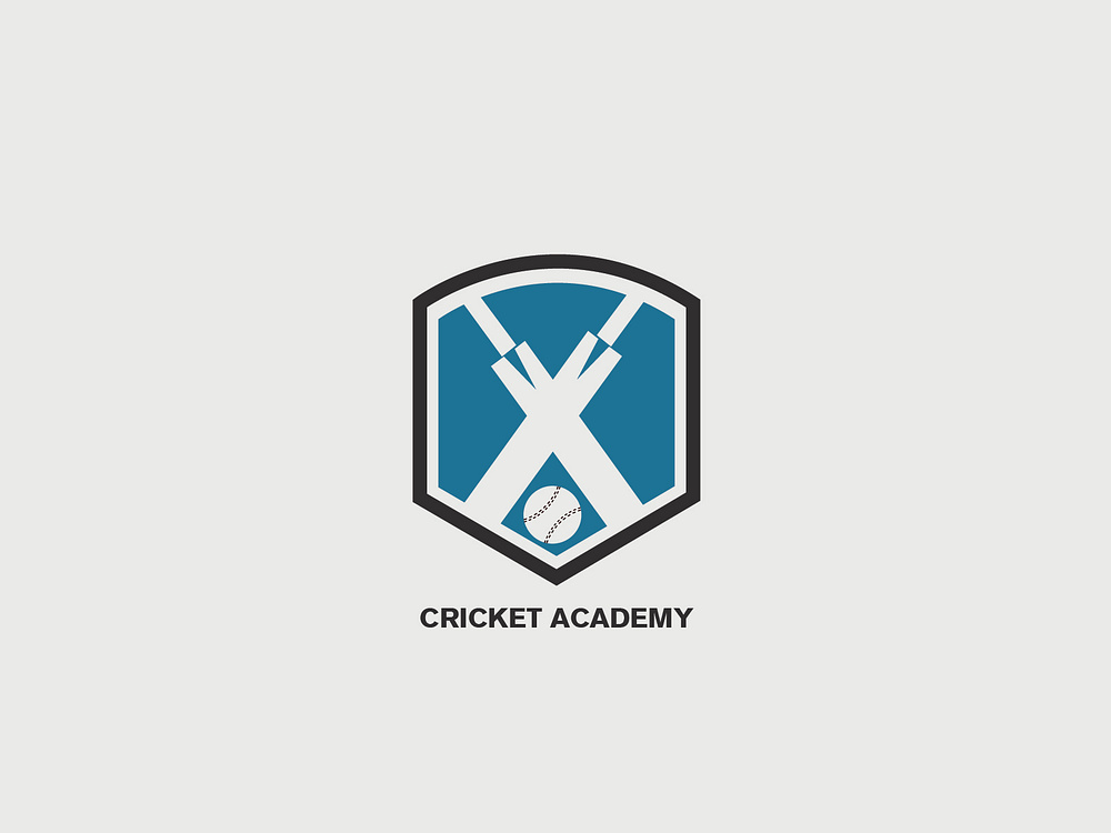 CRICKET ACADEMY LOGO by Mhammad idrees on Dribbble