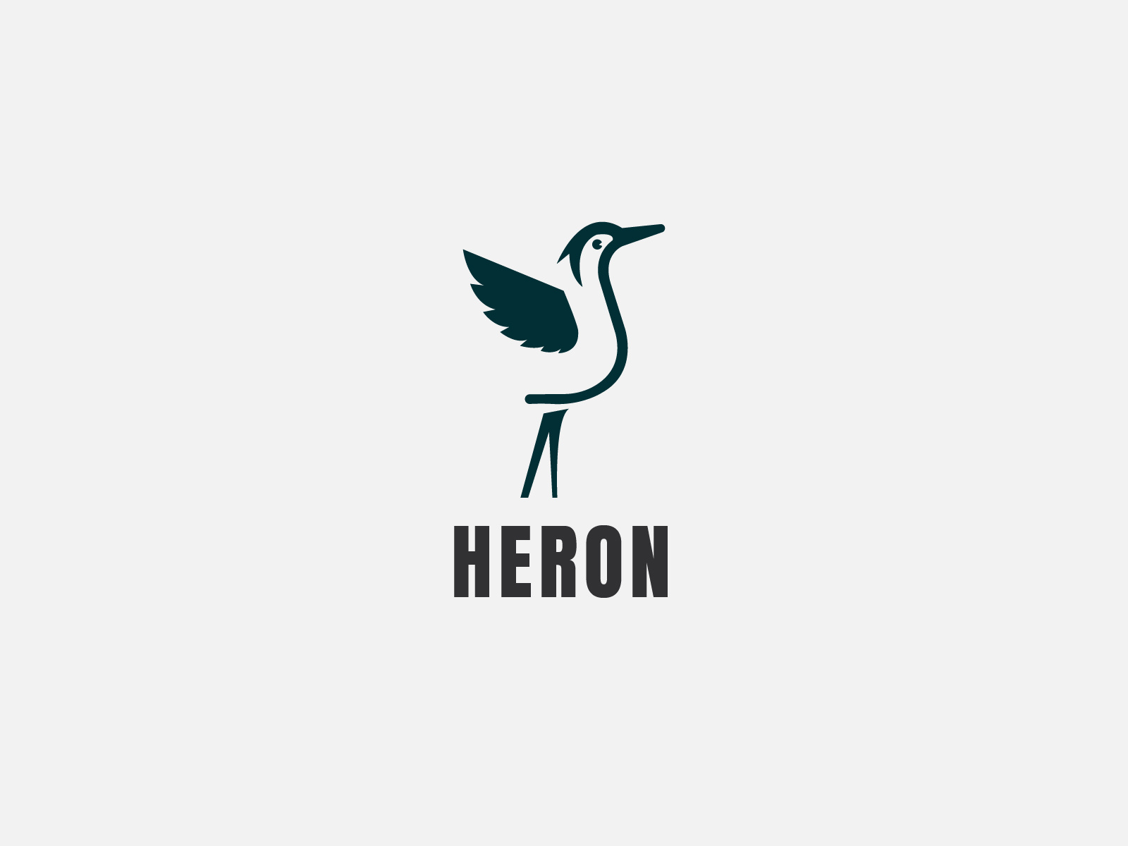 Heron logo by Mhammad idrees on Dribbble