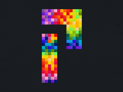 My New Logo - Icy Pixels colorful logo pixels ui