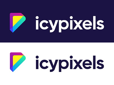 icypixels branding colorful flat font identity juxtaposition logo logotype simple type
