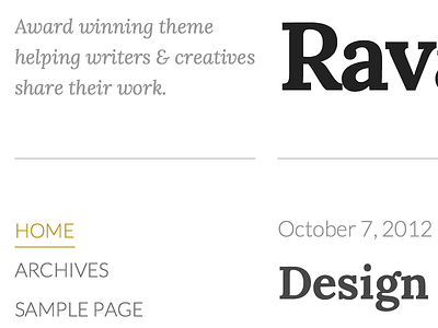 Ravage2 minimal themeforest ui wordpress theme