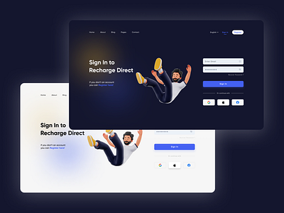 Sign in Page (Dark Mode / Light Mode) change password create account design forgot password log out login login design login form login page login screen loig in register reset password sign in sign up signin signup ui uiux website design