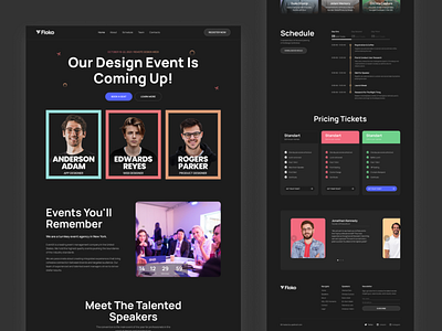 Event Management Website Landing Page event