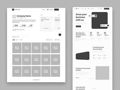 landing page Wireframe wireframe
