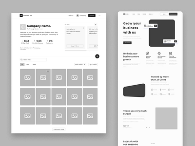 landing page Wireframe