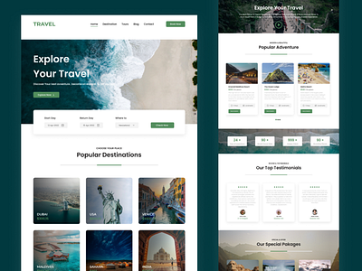 Travel Website Landing Page