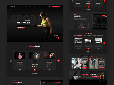 Gym Landing Page Design