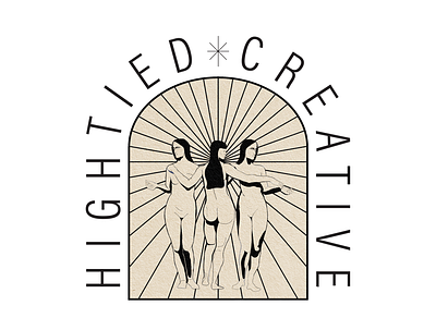 High Tied Creative Logo digitalillustration fineline illustration lineart logo logoart logodesign