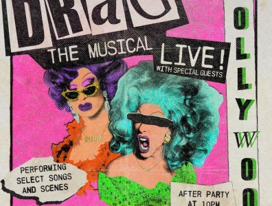 Drag the Musical Poster drag flyer flyerdesign grungeposter musical popart popposter poster posterdesign theatre