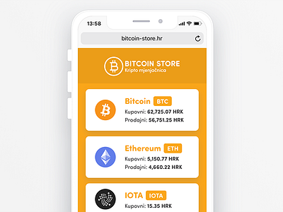 Bitcoin Store app bitcoin blockchain crypto ethereum store ui web