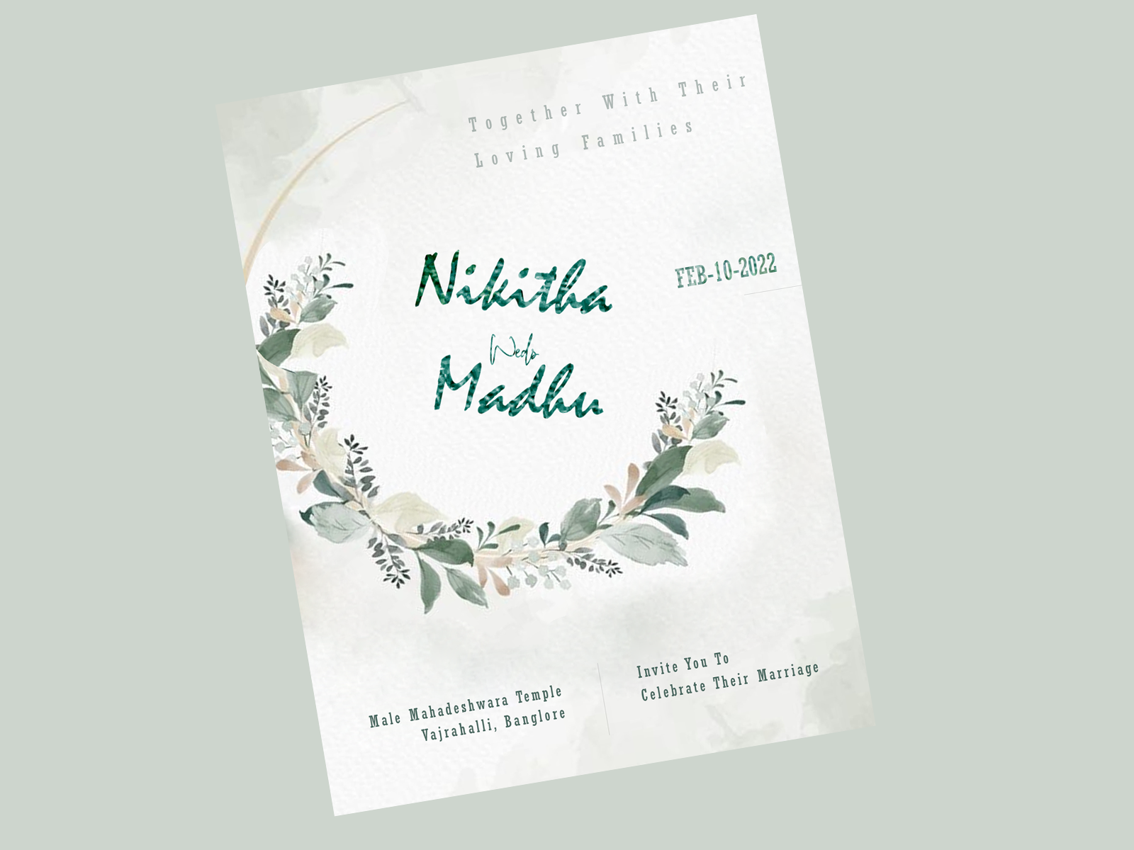 Wedding E Card Design By Athira S On Dribbble   85c1311fc2a37935b3cb8d690f3946d0 