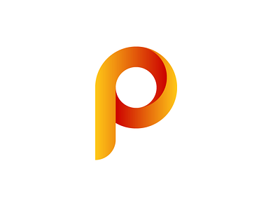 Letter P logo branding canva design illustration logo typography