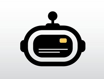 Credit Card Bot design illustration logo typography