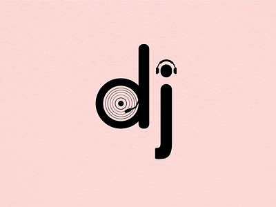 Dj typography design