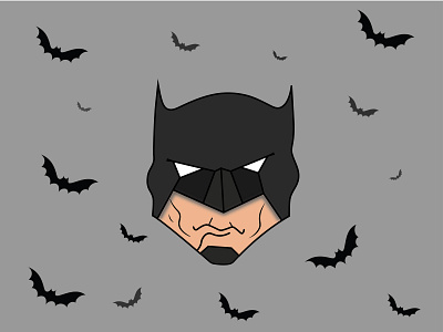 Batman art cartoon character design digital art drawing illustration illustrator