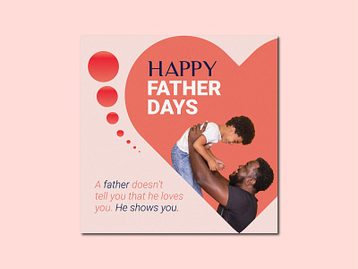 Happy Fathers Day Social Media Post branding design graphic design illustration logo typography