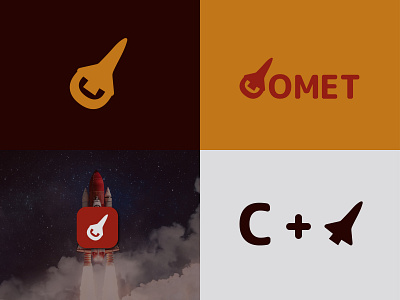Comet Logo brand design branding design graphic design illustration logo typography