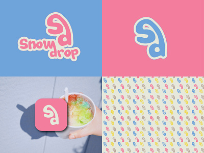 SnowDrop Brand Logo branding design graphic design illustration logo typography