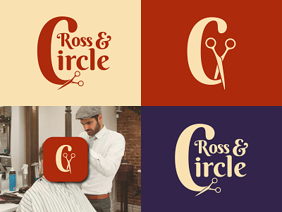 Ross & Circle Logo branding design graphic design illustration logo typography