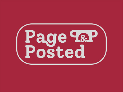 Page & Posted Logo branding design graphic design illustration logo typography