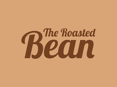 The Roasted Bean Logo branding design graphic design illustration logo typography