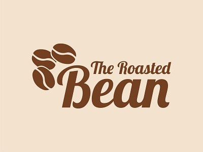 The Roasted Bean Logo branding design graphic design illustration logo typography