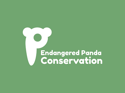 Endangered Panda Conservation Logo Design branding design graphic design illustration logo typography