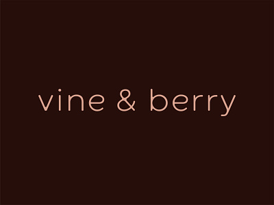Vine & Berry Logo Design branding design graphic design illustration logo typography