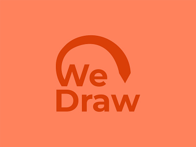 We Draw Logo Design branding design graphic design illustration logo typography