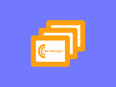 CC File Manager Logo Design branding design graphic design illustration logo typography