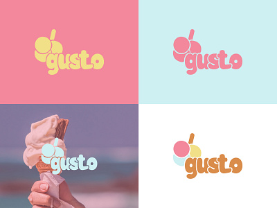 Gusto Logo Design branding design graphic design illustration logo typography