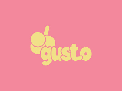 Gusto Logo Design branding design graphic design illustration logo typography