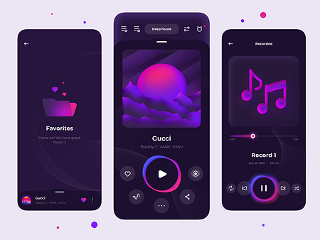 Music player 🎶 by Julia Zinchenko 🇺🇦 on Dribbble