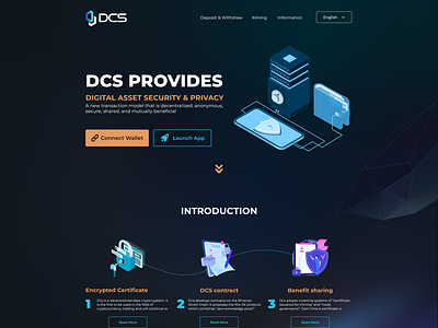 DCS Cash Wallet Web Design branding cash cashwallet design illustration layout logo template theme ui uiux wallet web design