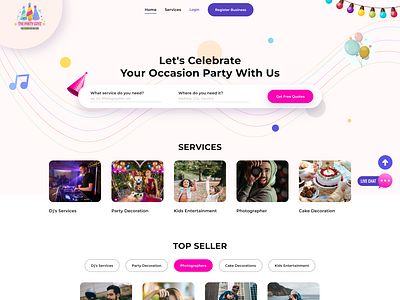 Party Guys Web Design