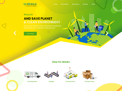 Shorex Company Intro Web Design