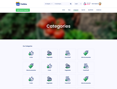 Ealak Multivendor Categories branding design ealak multivendor categories ealaka illustration layout logo multivendor shopping store store template theme ui uiux web design