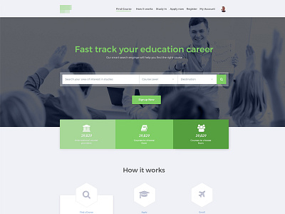 Education 2nd option design educations layout mockup themes