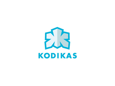 Kodikas apparel blue branding cold identity jacket k logo snow flake