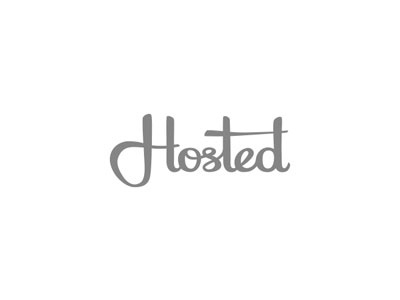 Hosted custom events gray hosting script type typography wedding