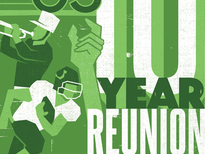 10 Year Reunion arlington band colts football green high reunion school texas white