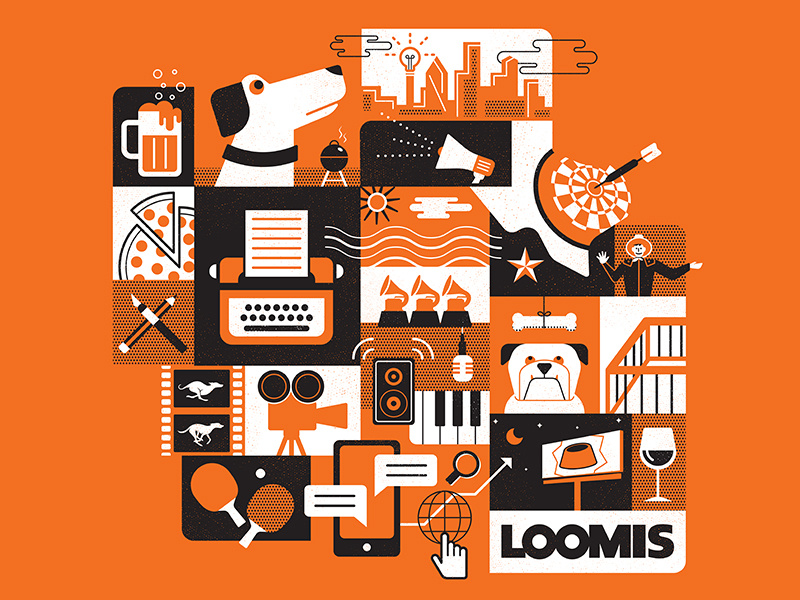 The LOOMIS Agency Tee by Paul Nilrach on Dribbble