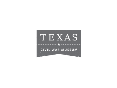 Texas Civil War Museum box enclosed flag gray grey lone rectangle ribbon rope star state