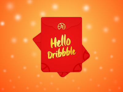 Hello Dribbble 2016 china design new year red packets ui